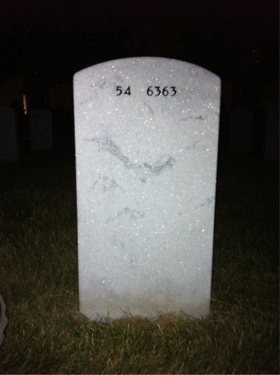 Back of headstone — Robert Archibald