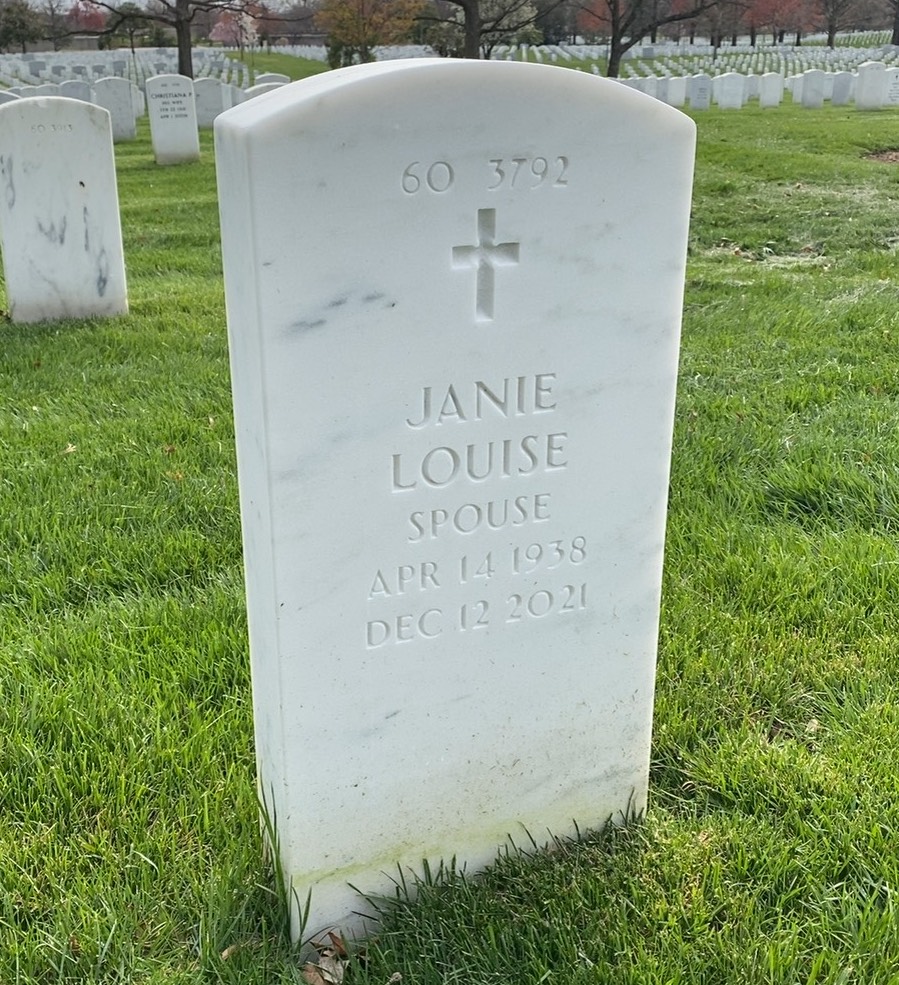 Back of headstone — Burton Barr