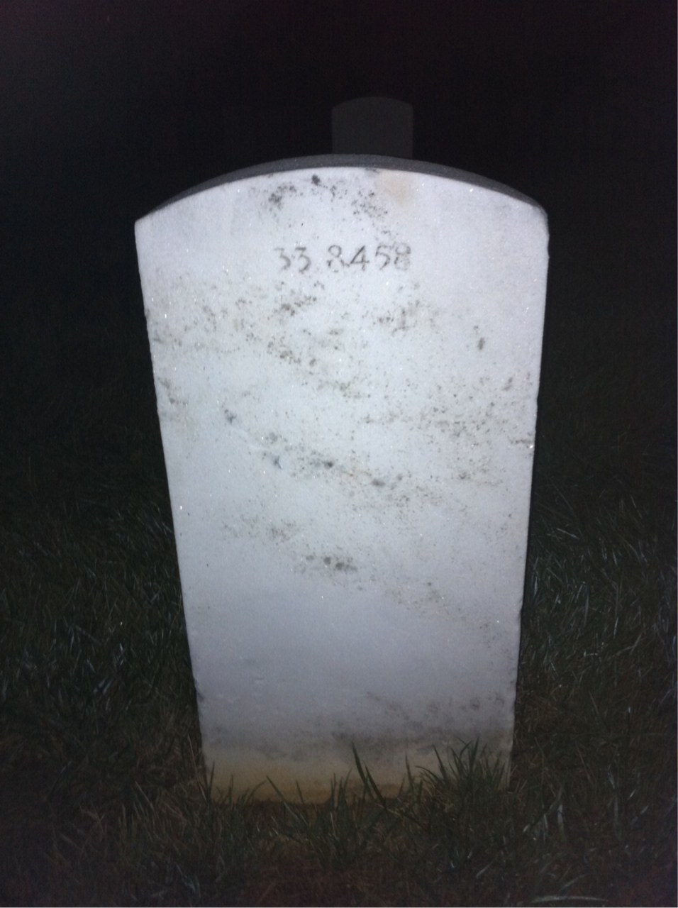 Back of headstone — Helen Munro