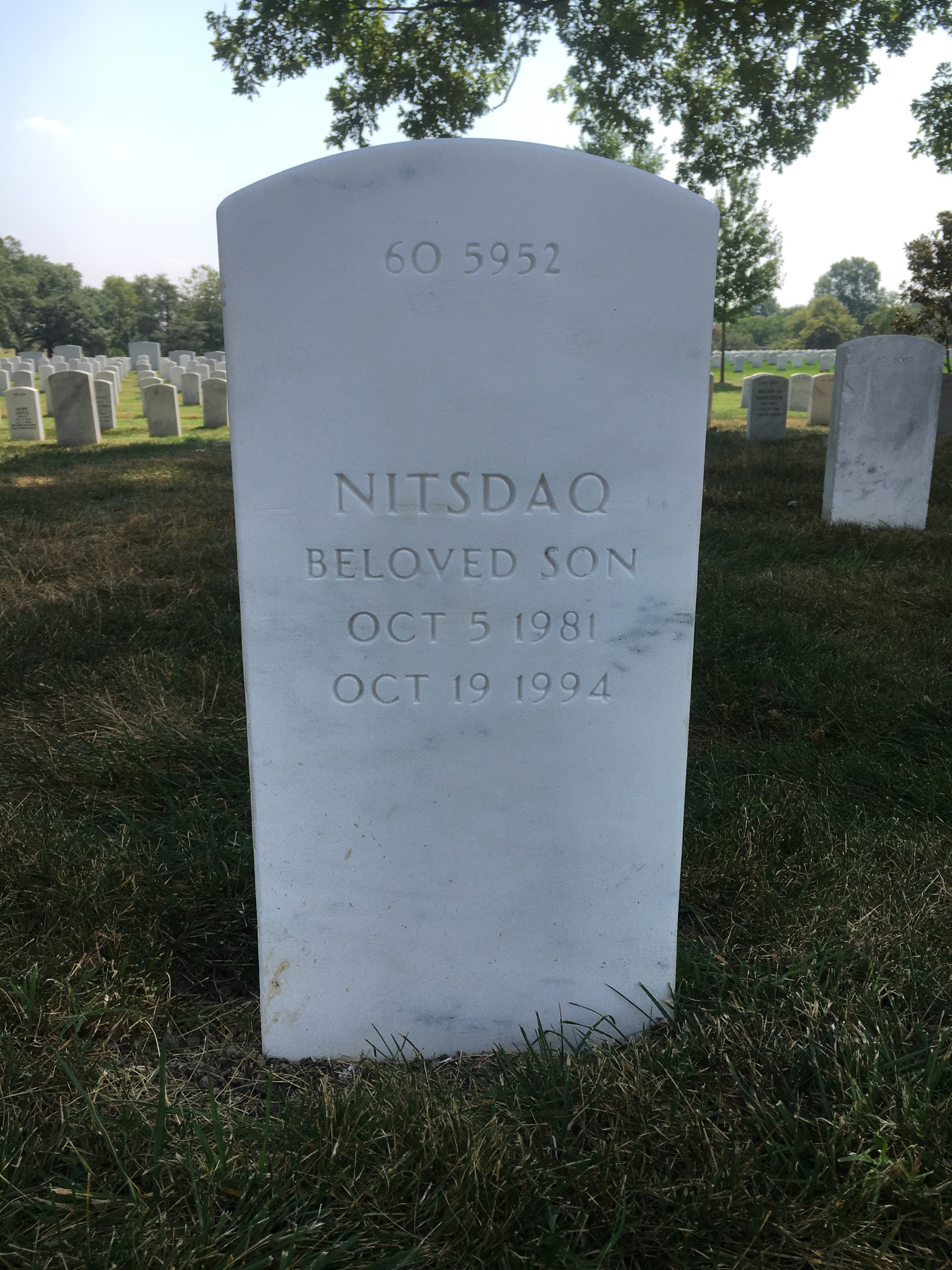 Back of headstone — Tomas A Ojeda