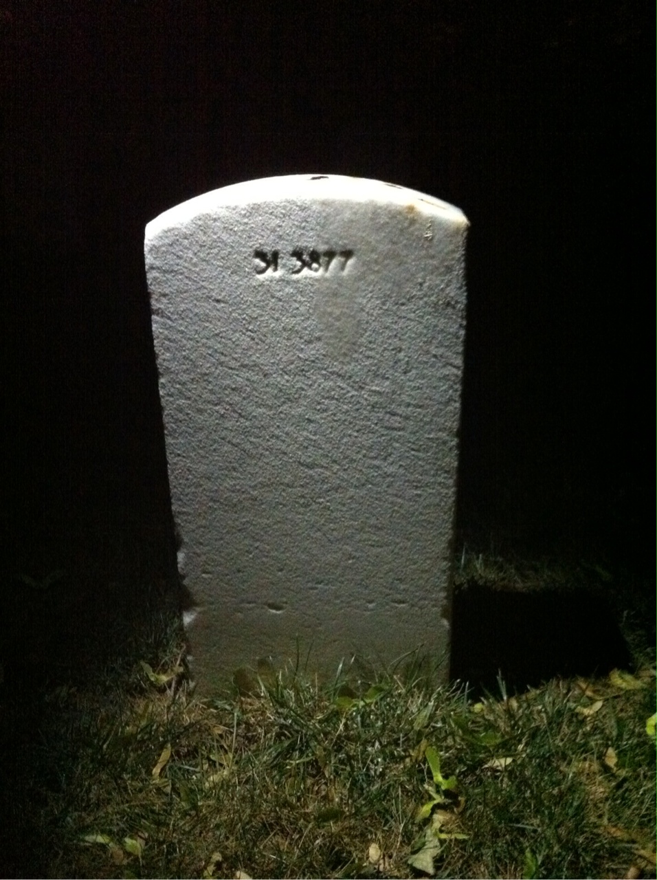 Back of headstone — William Monnett