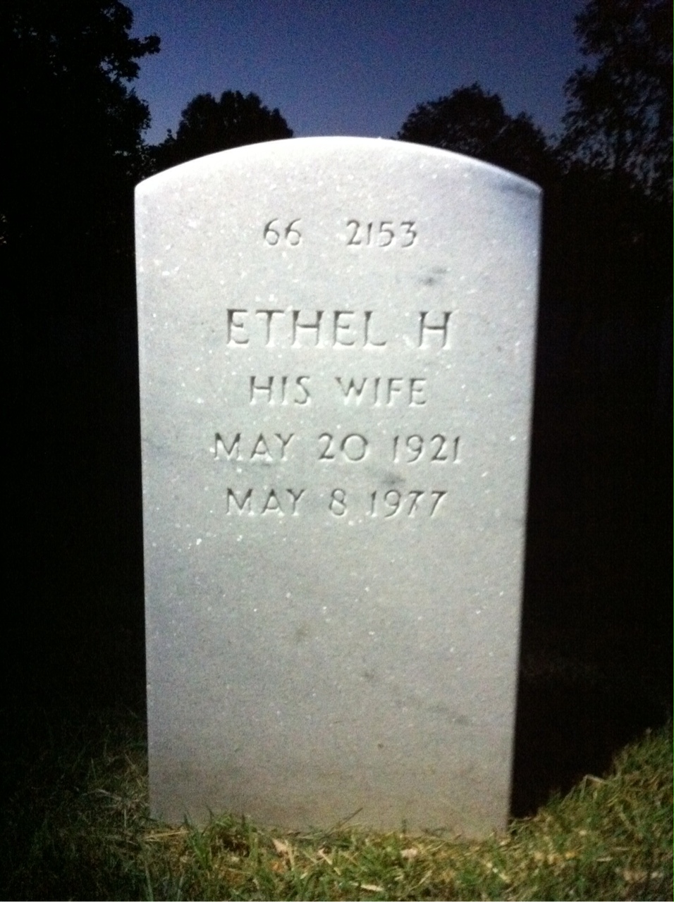 Back of headstone — William Boyd