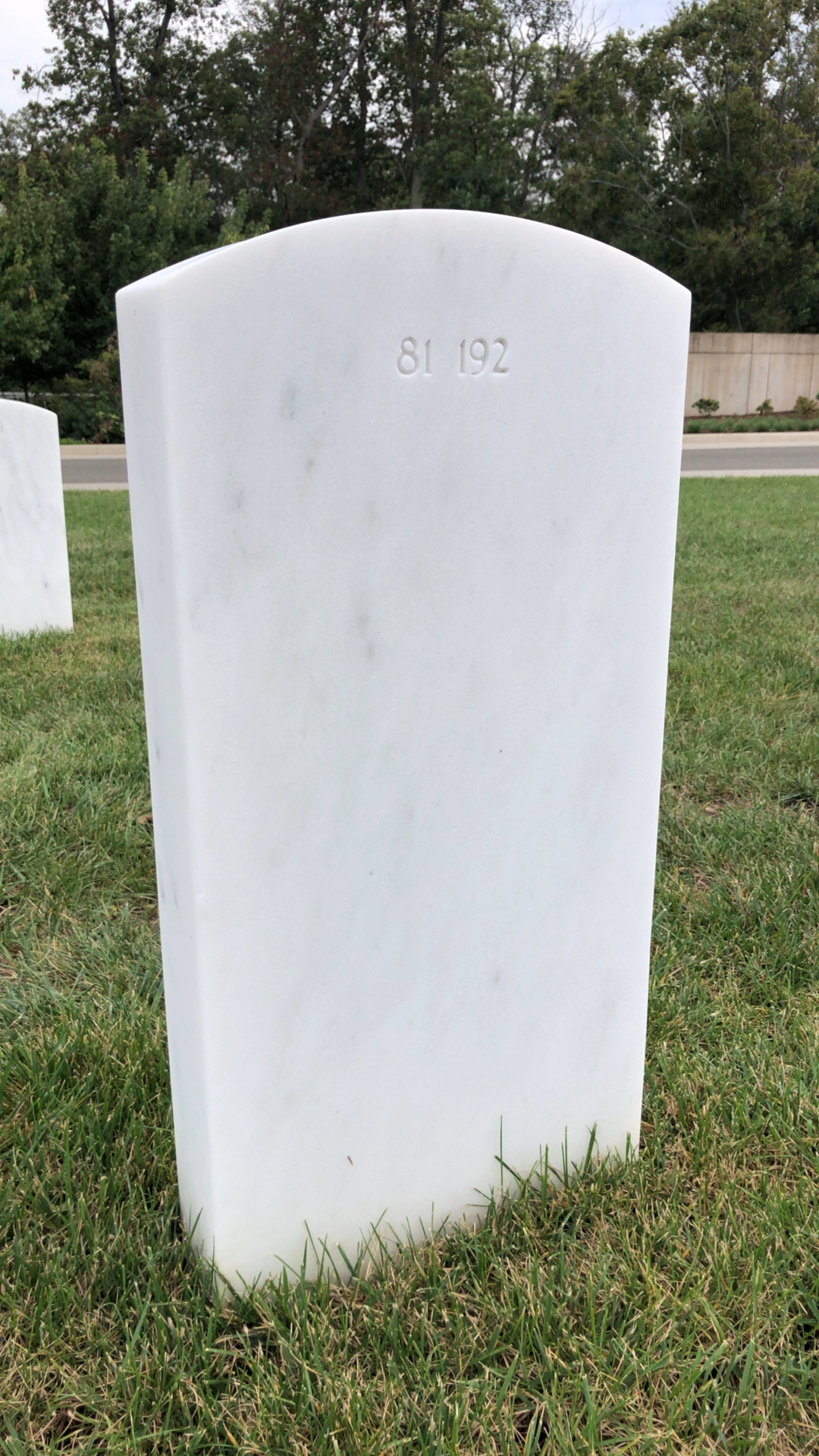 Back of headstone — Frederick J Kroesen