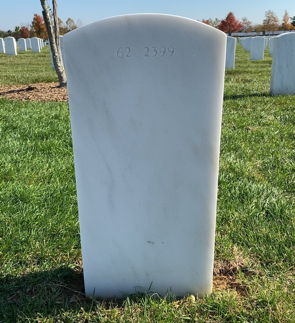 Back of headstone — Warren Andrew Schimmel