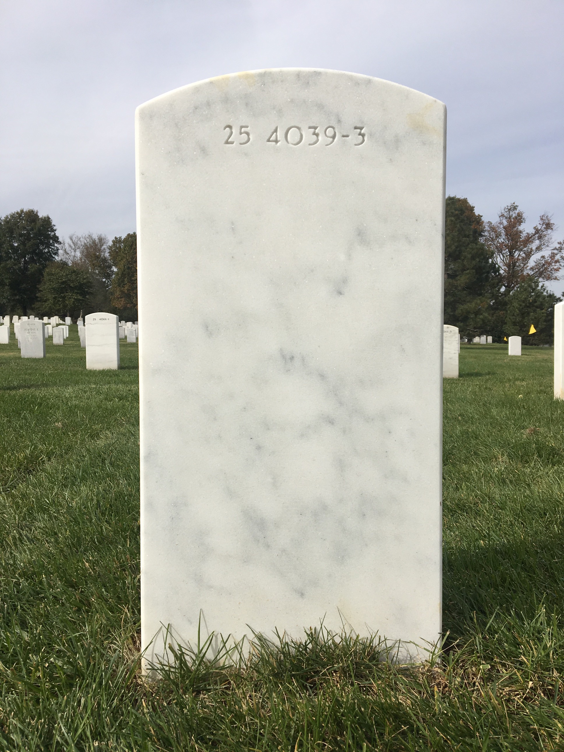 Back of headstone — James Bailey