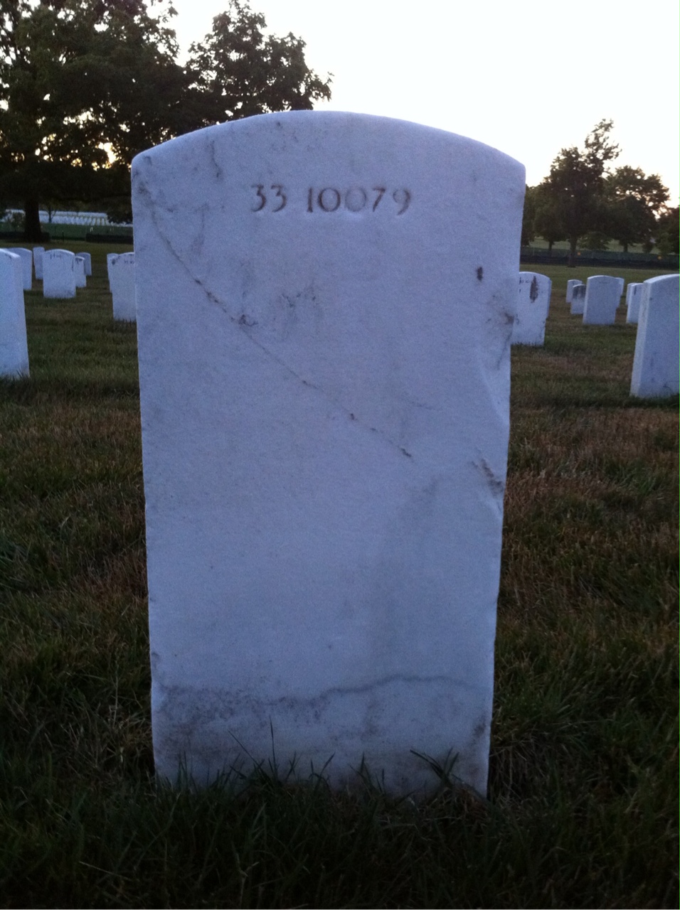 Back of headstone — William Thomas Skipper
