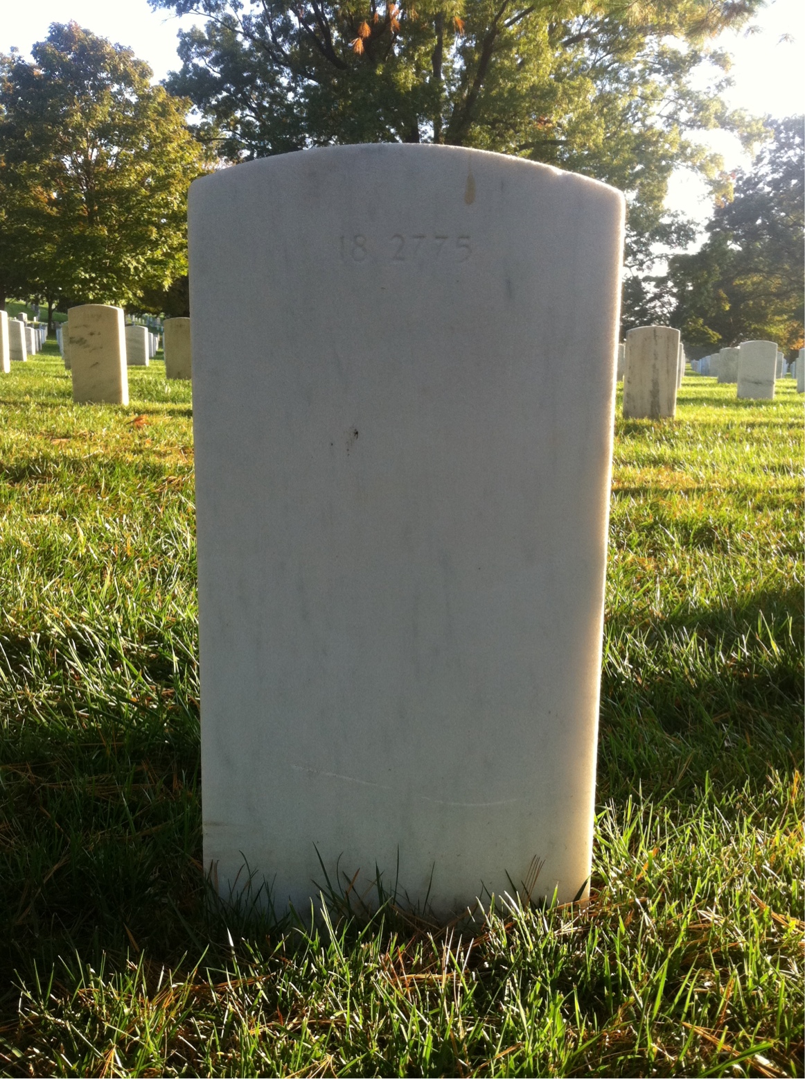 Back of headstone — Patrick Mullaney