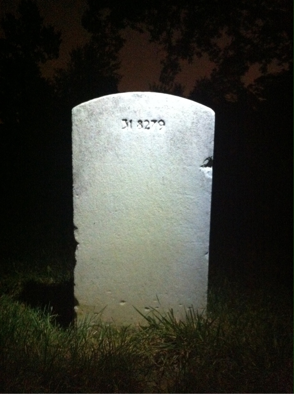 Back of headstone — William Thomas Callahan
