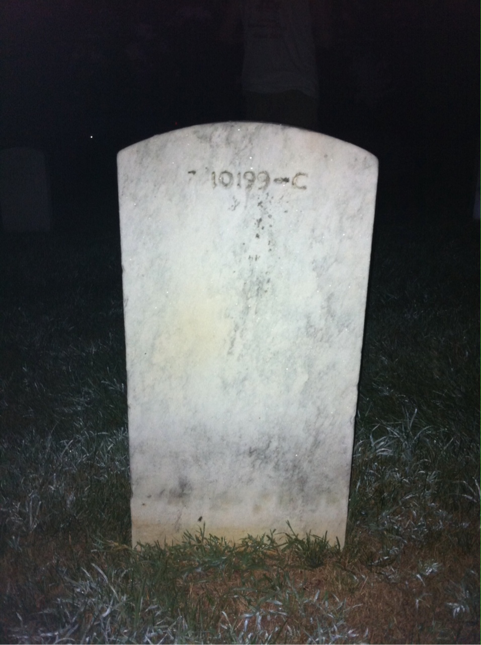 Back of headstone — Francis Arnoldy