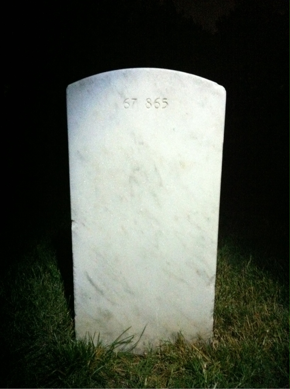 Back of headstone — Timothy Sandas Williams
