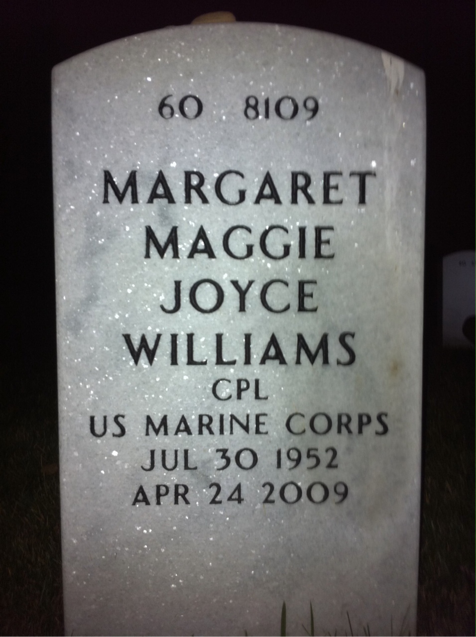 Back of headstone — Sam Huff