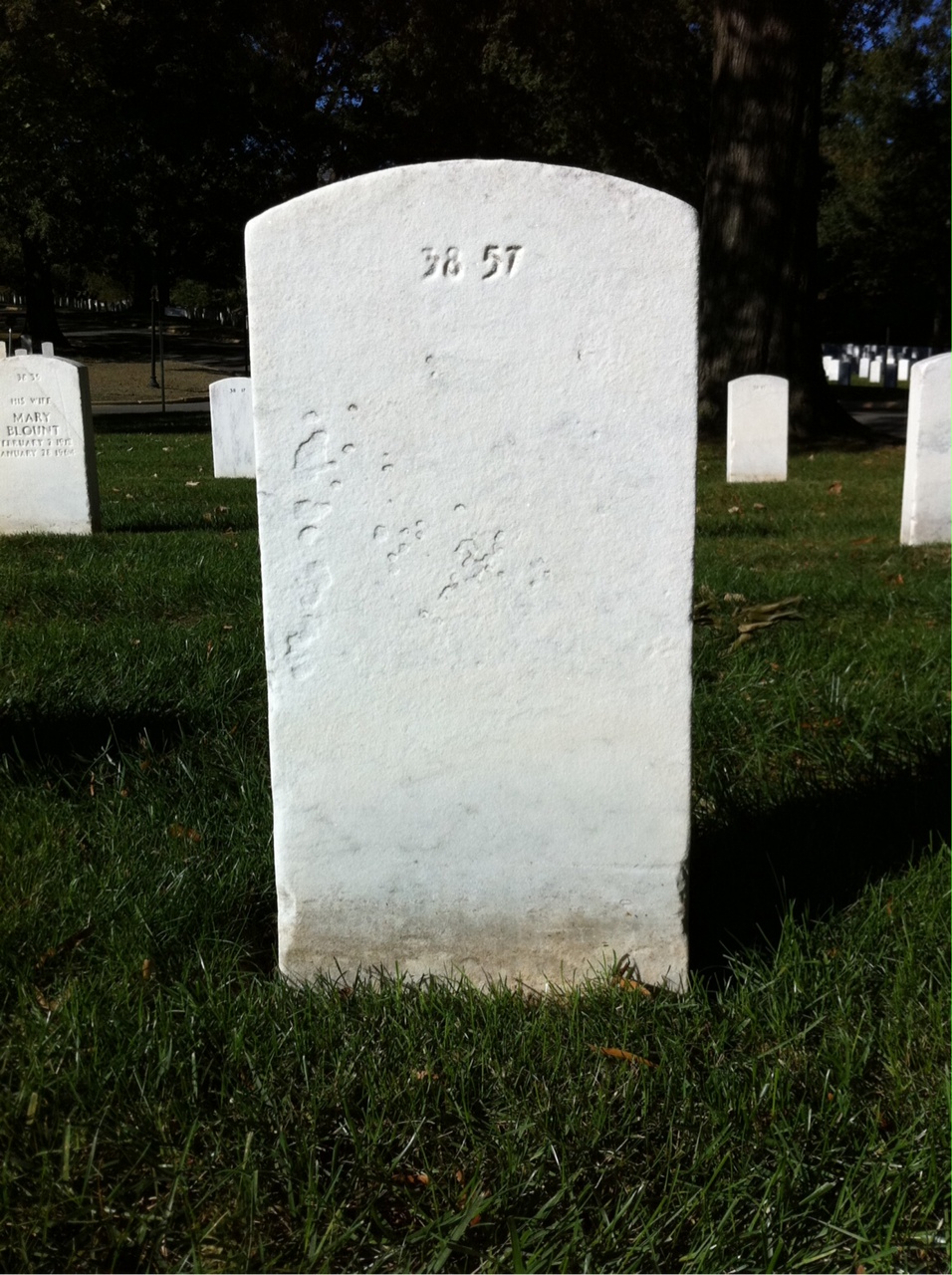 Back of headstone — Thomas Abbott Ritchie