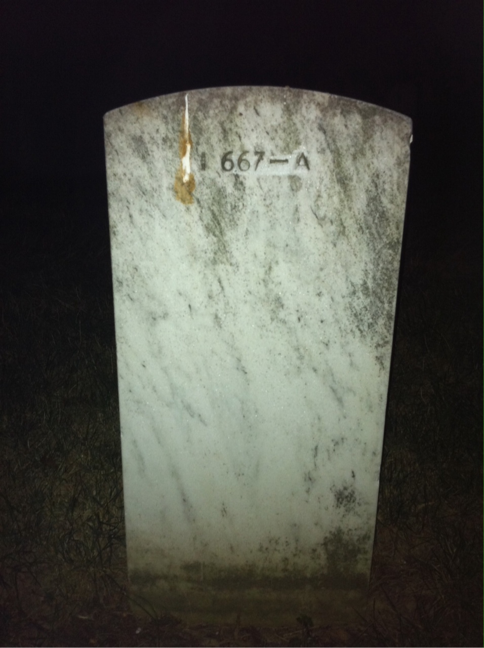 Back of headstone — Lillian Cunningham