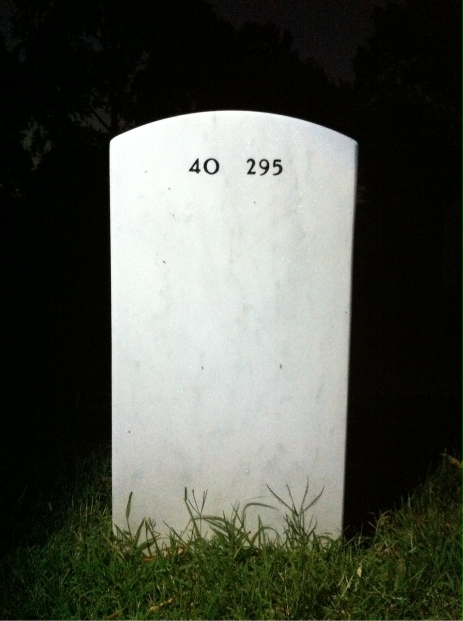 Back of headstone — Edward Harney