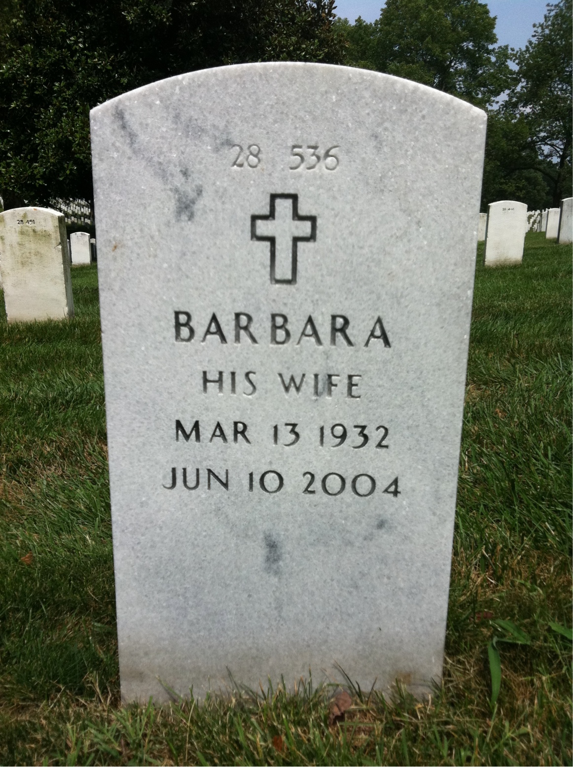 Back of headstone — Gus Stephanos