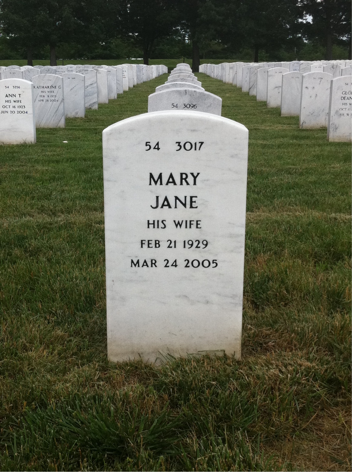 Back of headstone — Raymond Marine