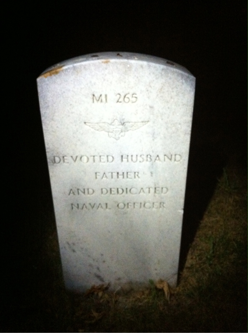 Back of headstone — William Erich Ramsburg