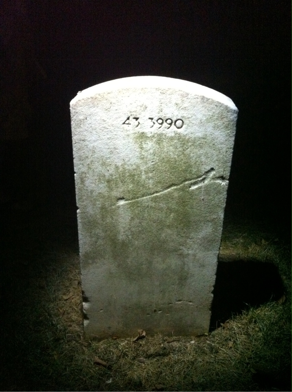 Back of headstone — Robert J Byrne
