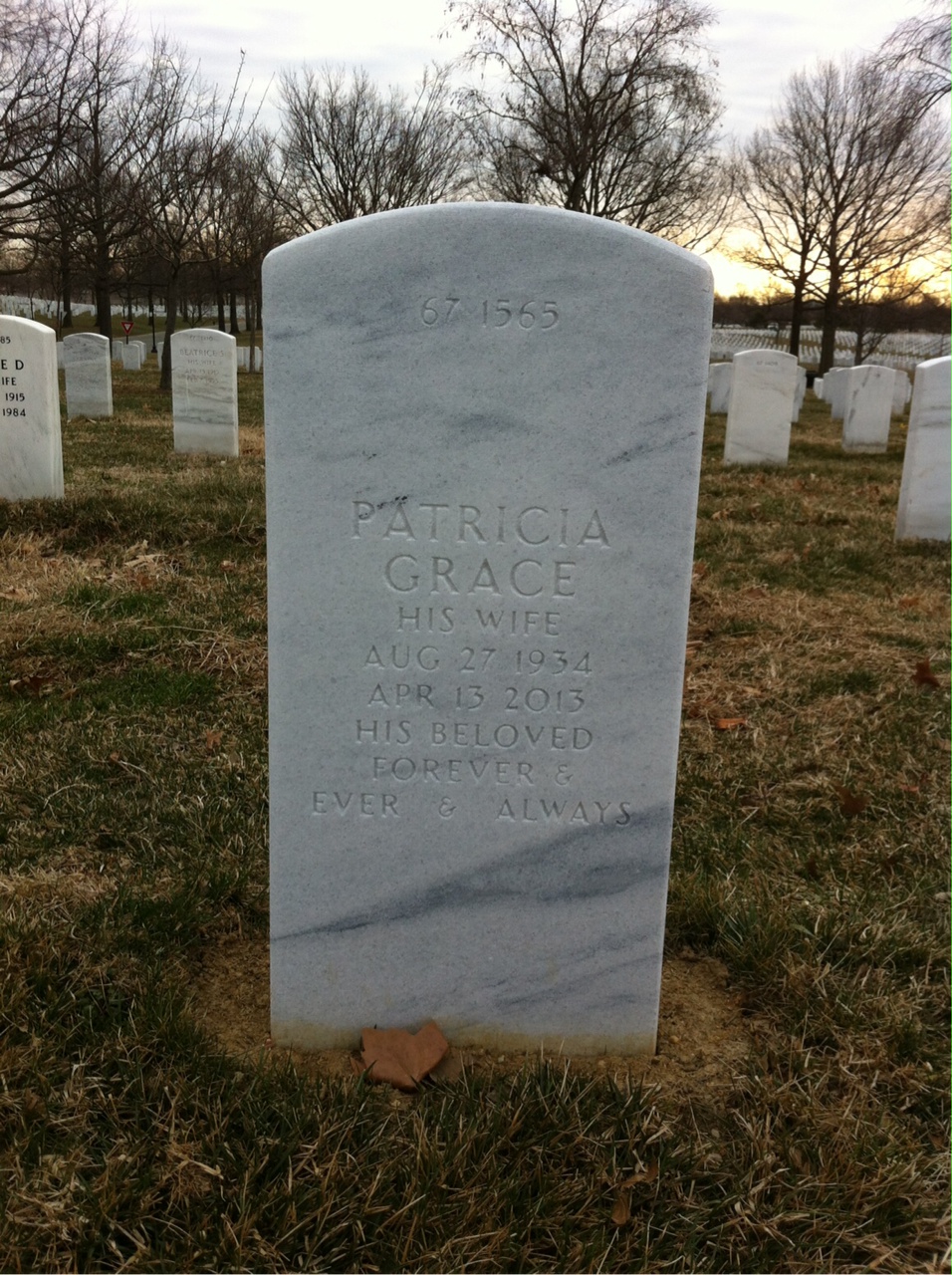 Back of headstone — Emil Badonsky