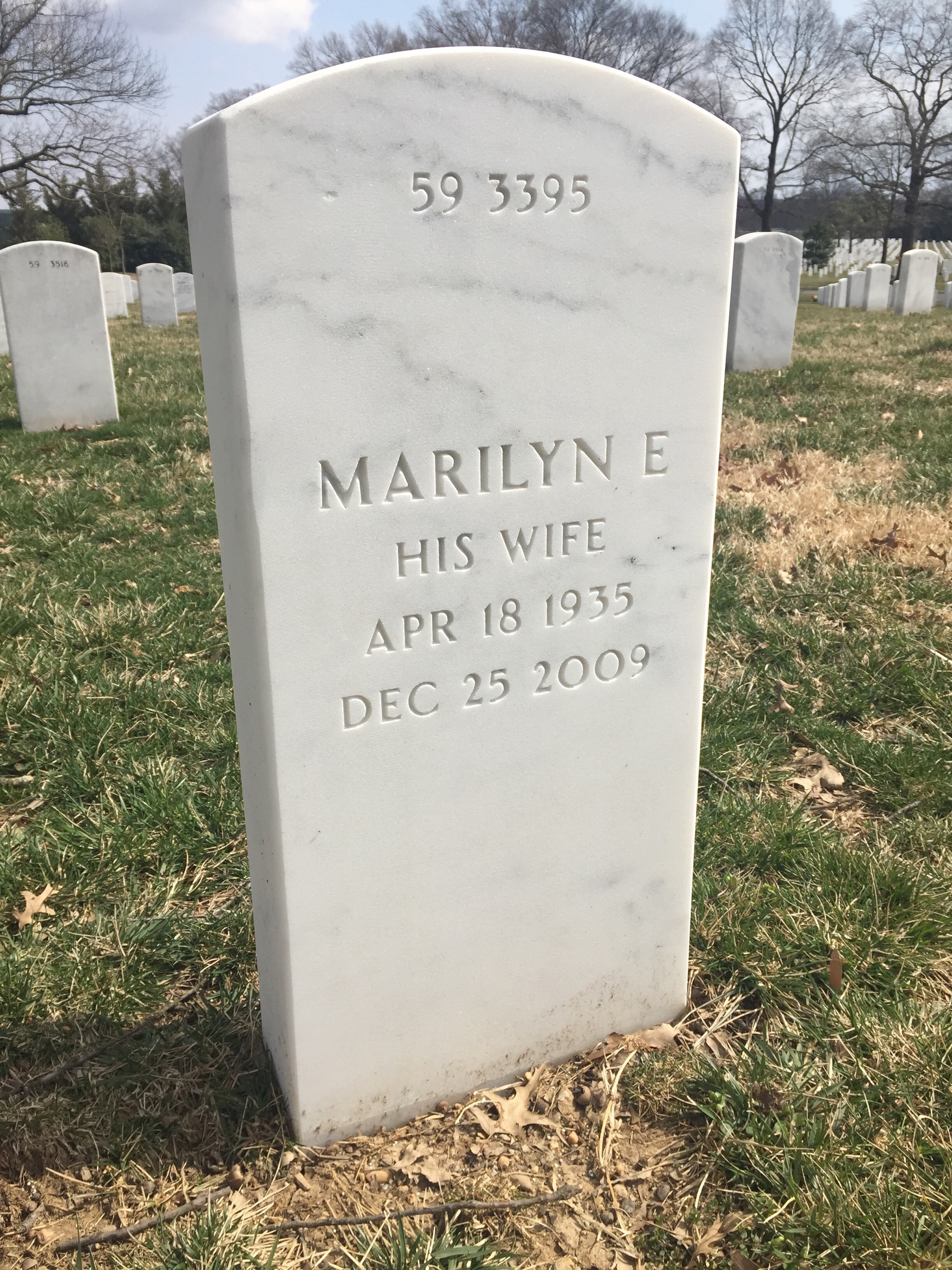 Back of headstone — George Daigneault