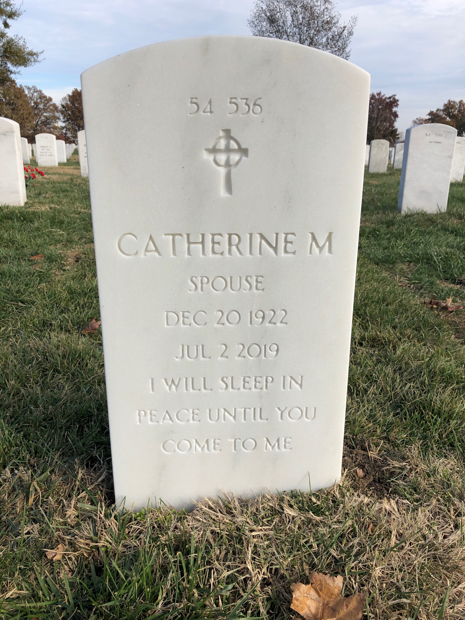Back of headstone — William Beck