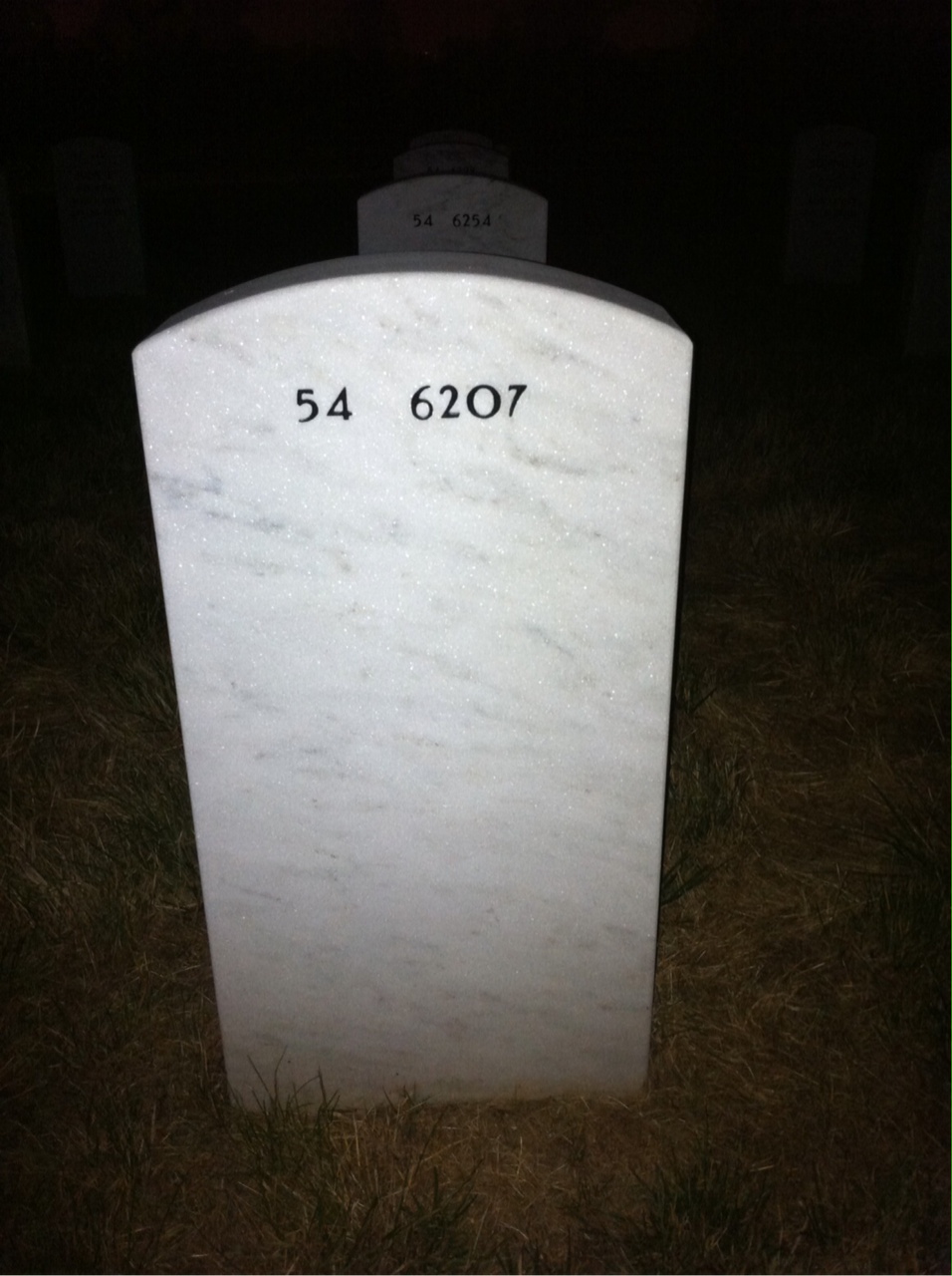 Back of headstone — Richard Snell
