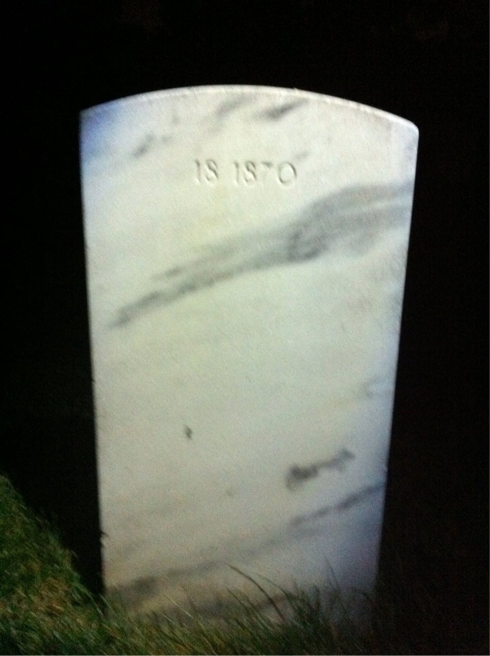 Back of headstone — Birtie Allen