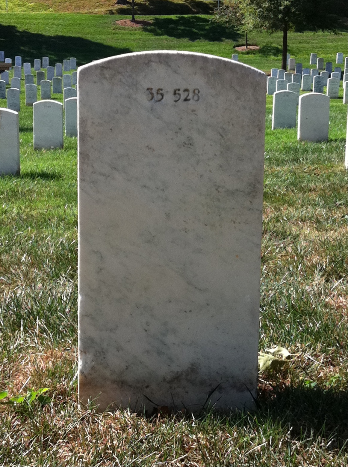 Back of headstone — Raymond Murphy