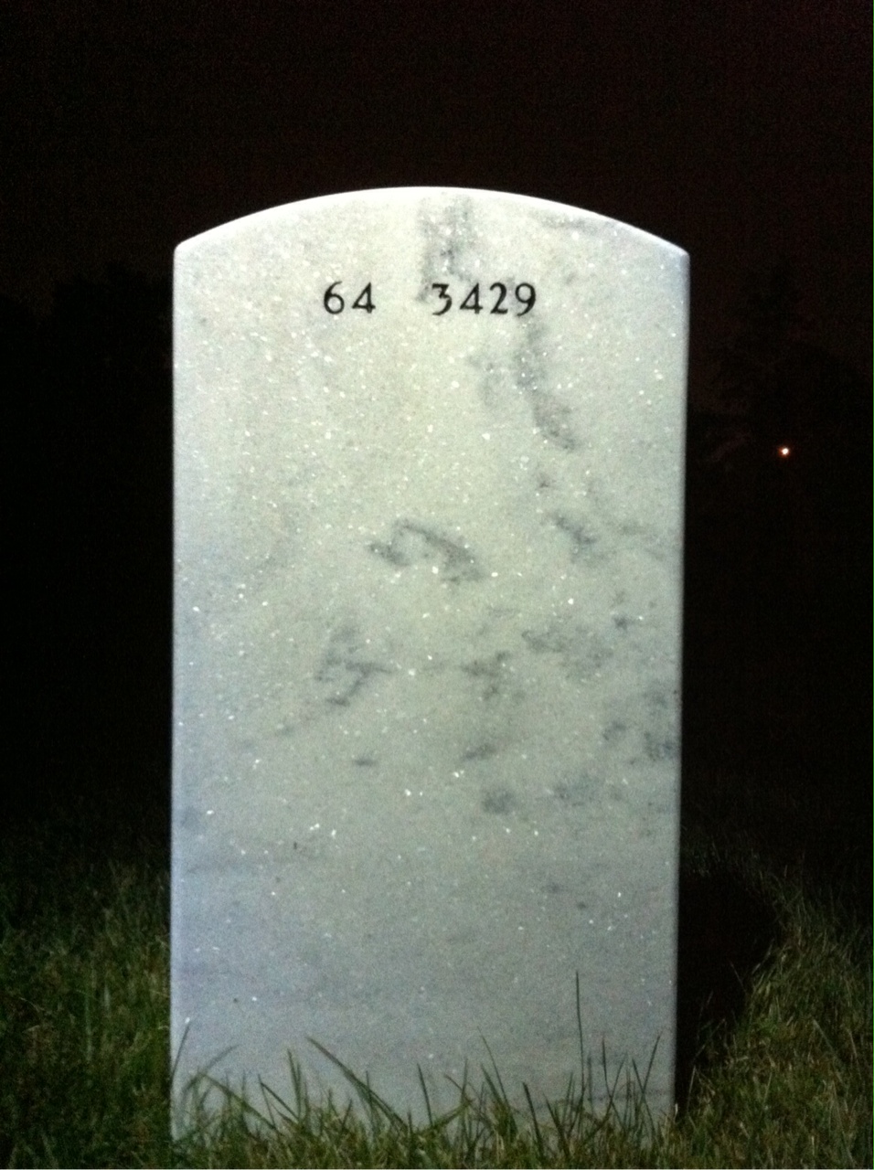 Back of headstone — Rex Taylor