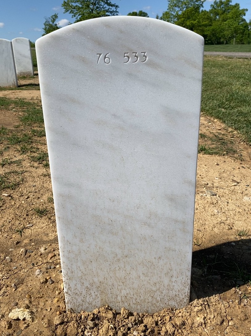 Back of headstone — Patrick Reyes