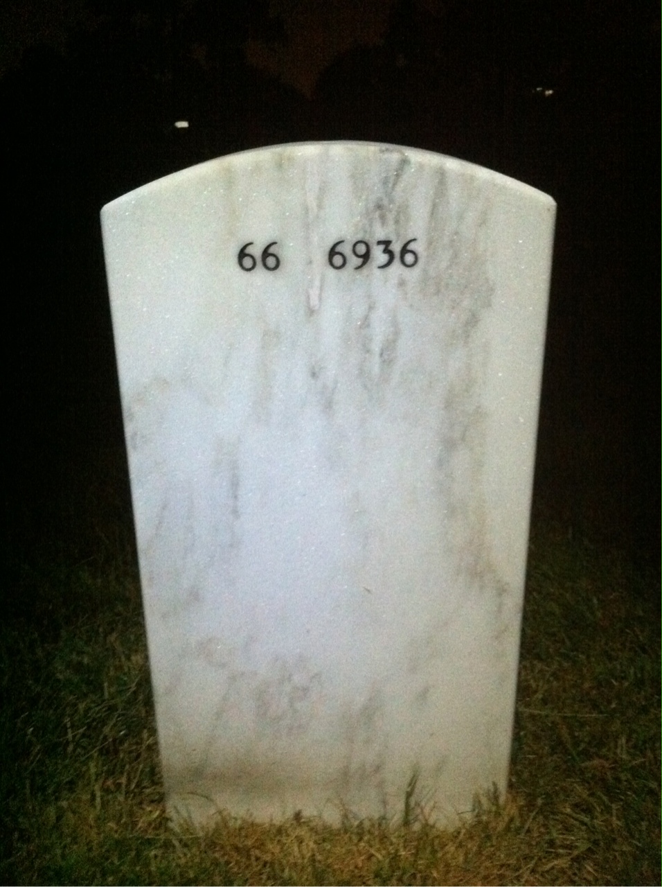Back of headstone — Norman Isaacs