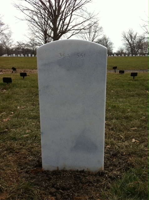 Back of headstone — Joseph E Kerwin