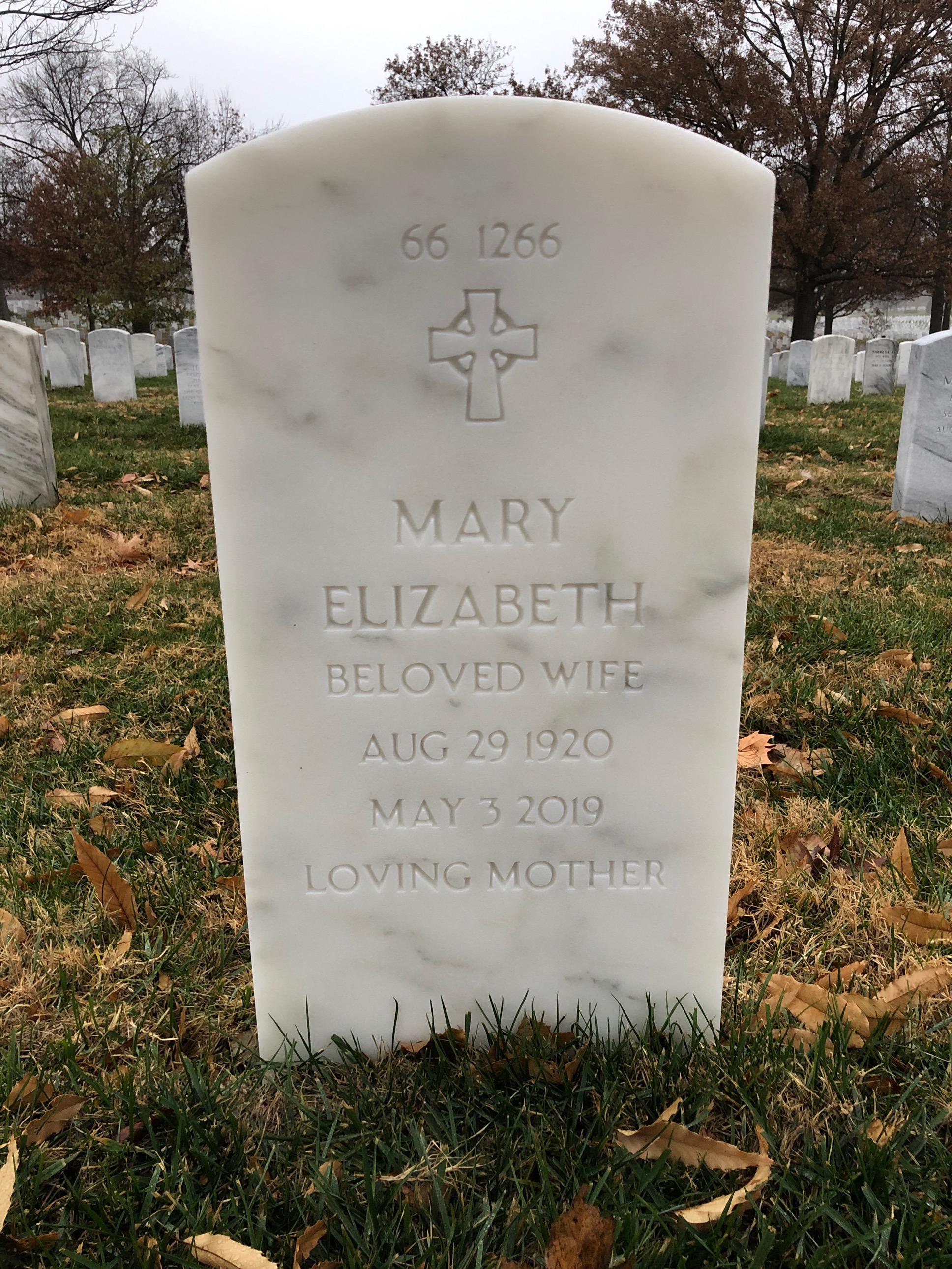 Back of headstone — Edward Pedersen