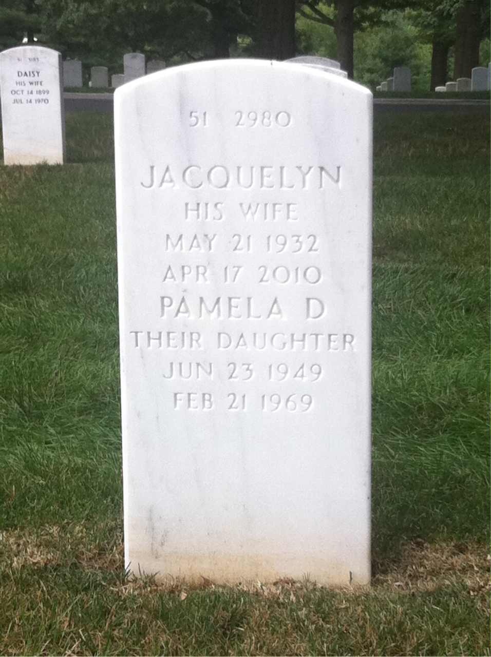 Back of headstone — James Segroves