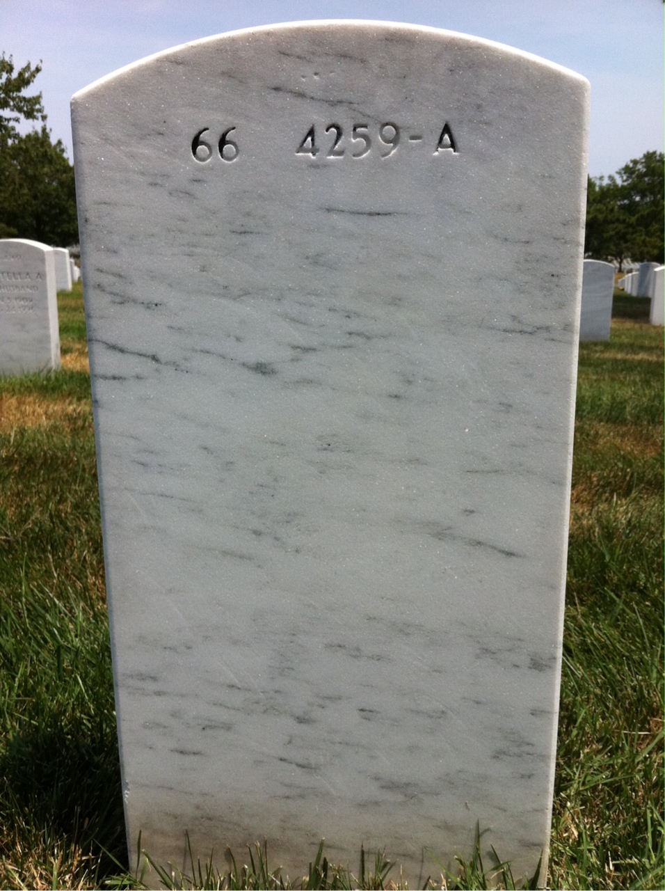 Back of headstone — Joseph Scarlata