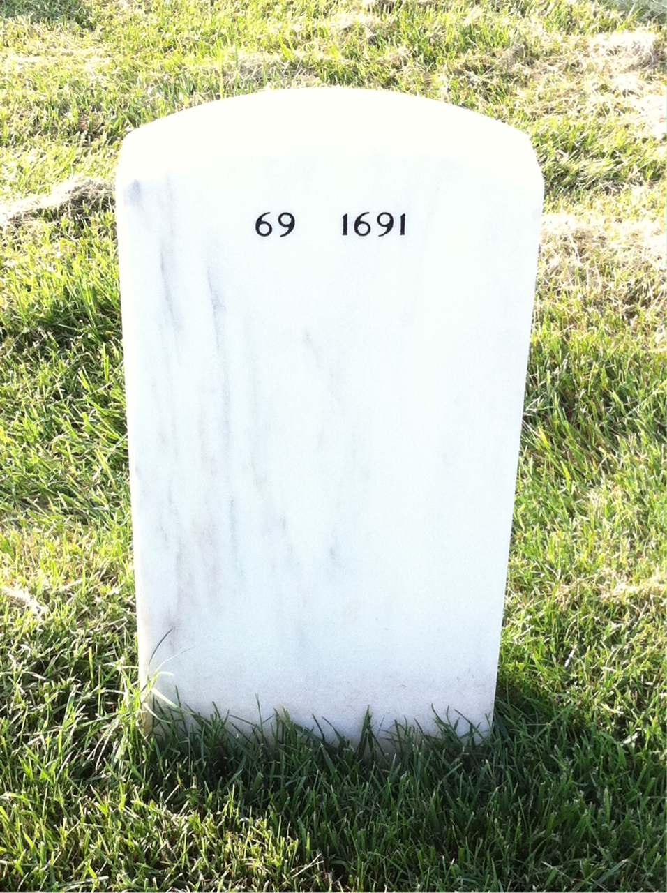 Back of headstone — William Dillon
