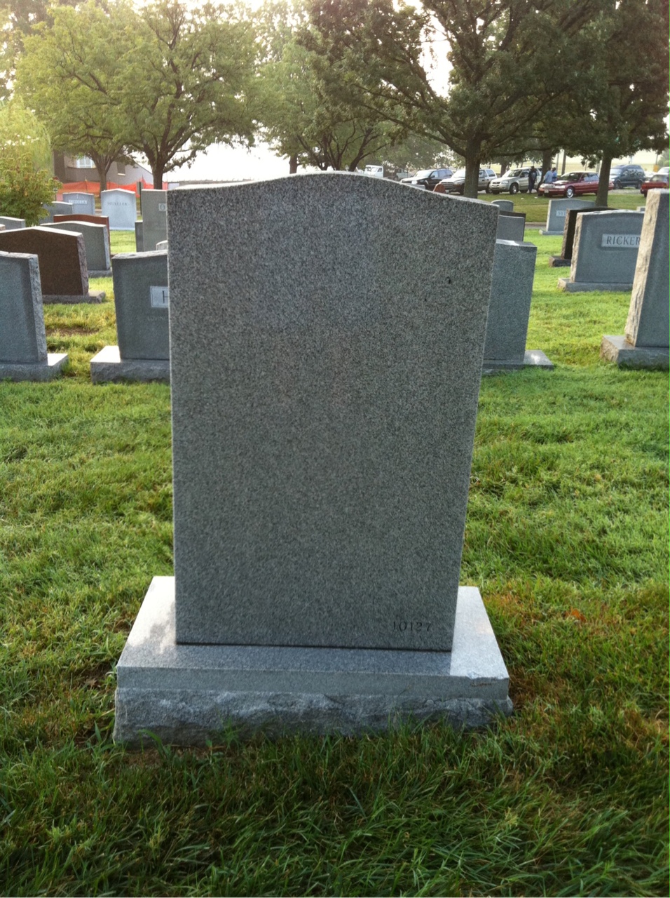 Back of headstone — Daniel Meltzer