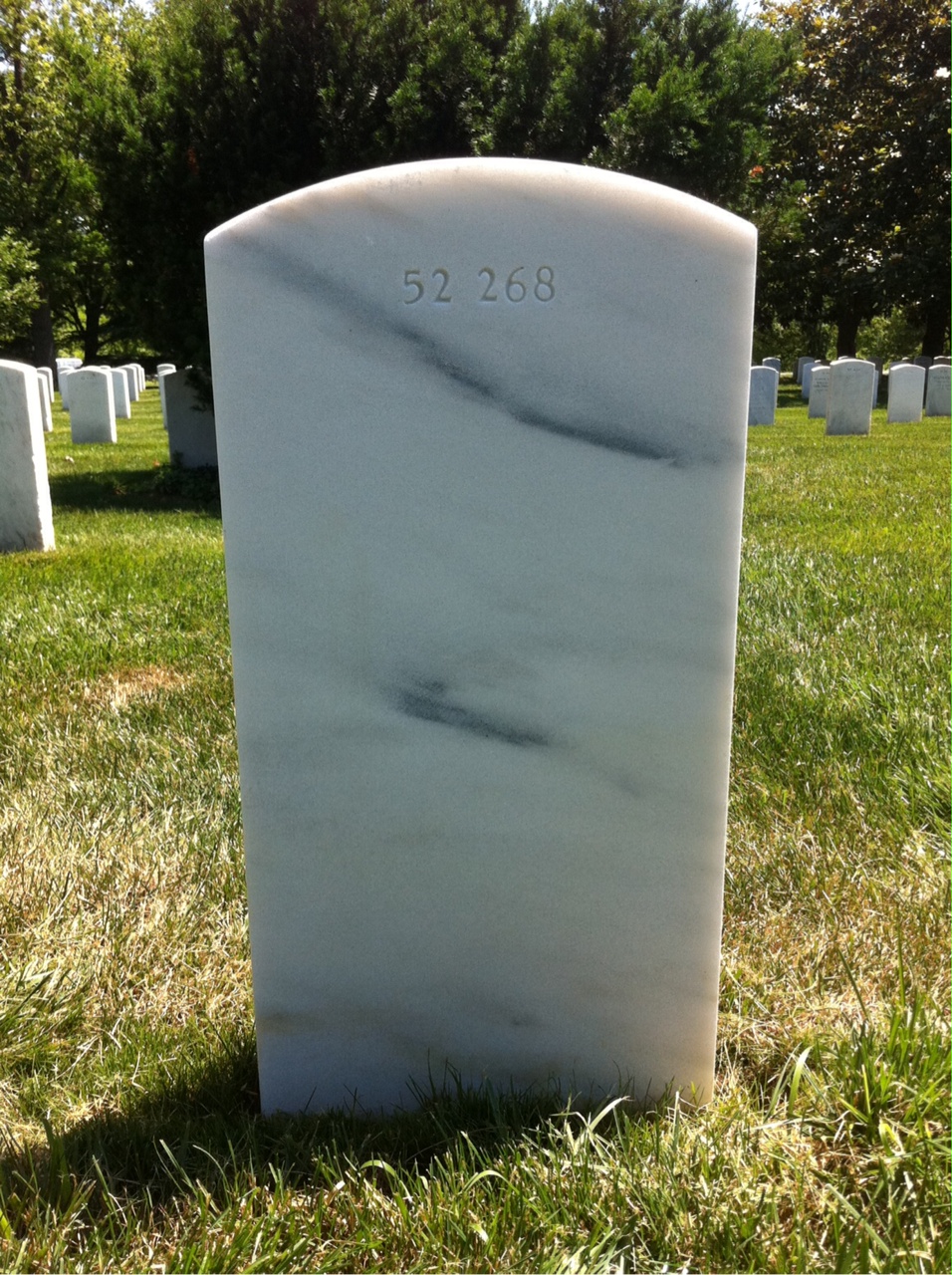 Back of headstone — Alexe Baker
