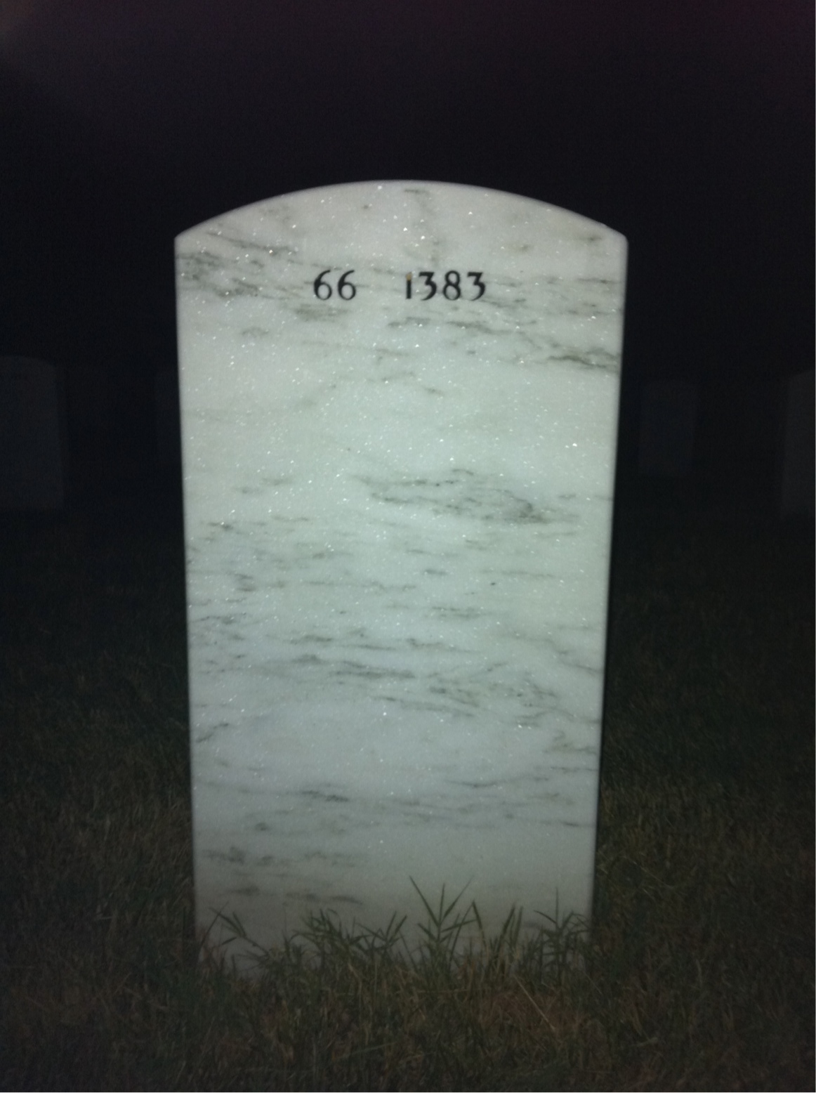 Back of headstone — Douglas Crawford