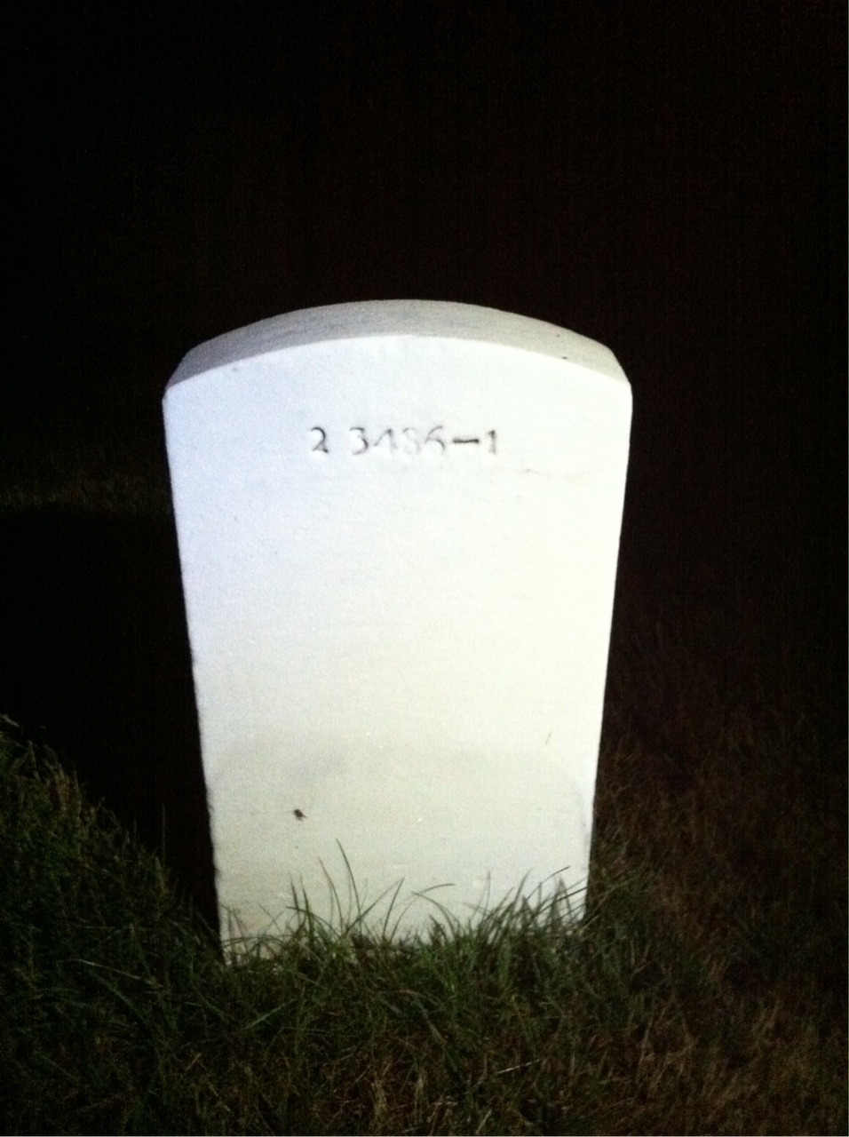Back of headstone — Aylmer Morgan
