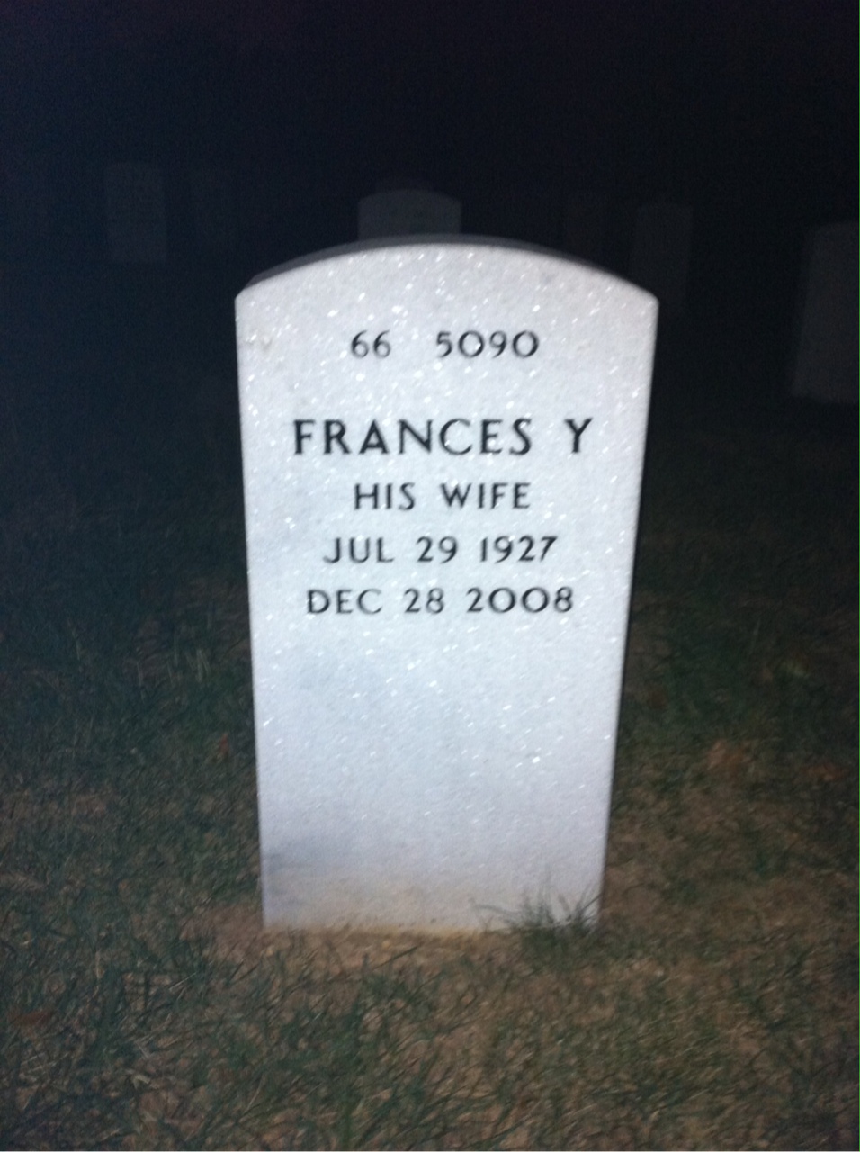 Back of headstone — Robert Hughes