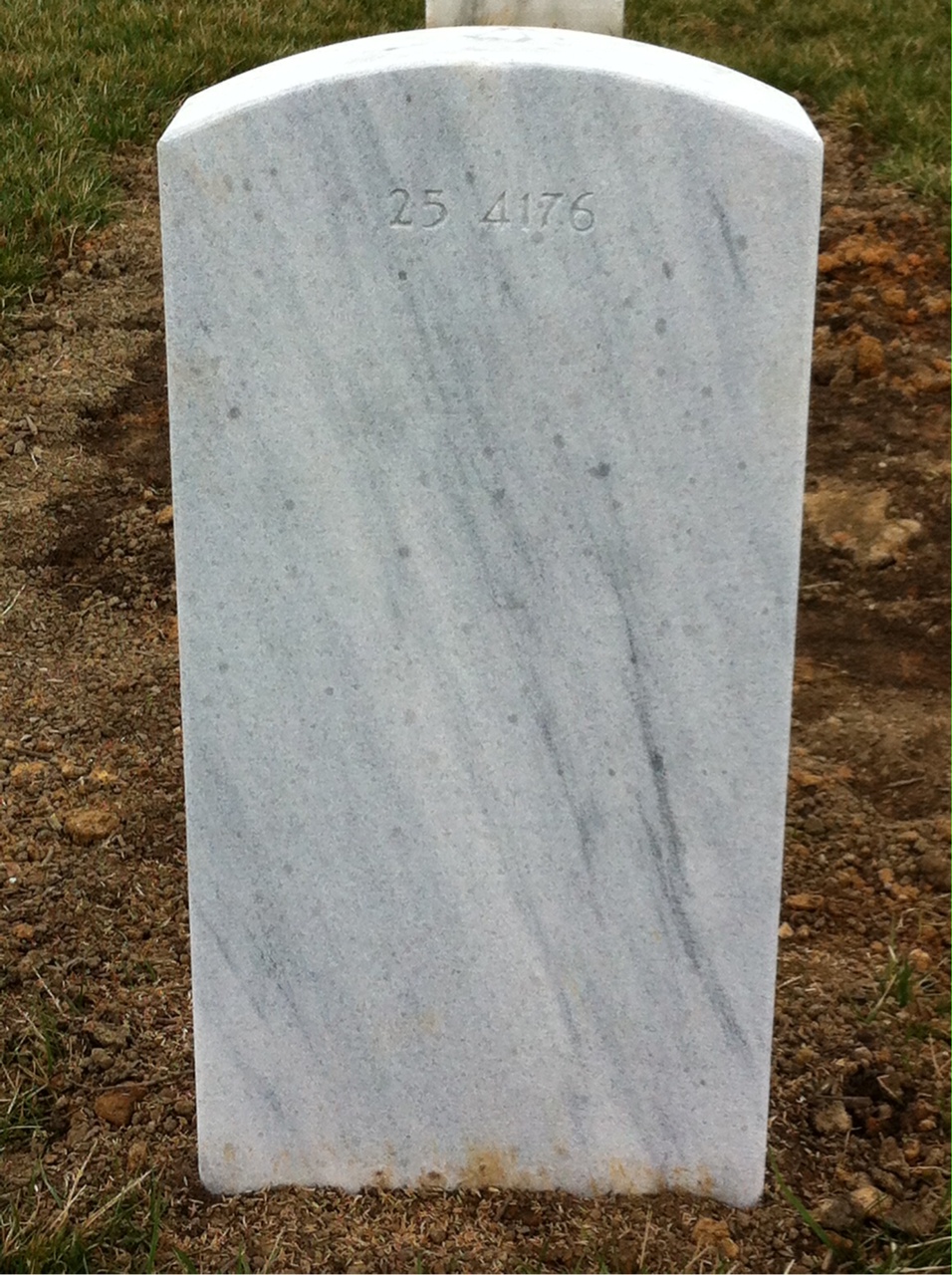 Back of headstone — Patrice Marie Brown