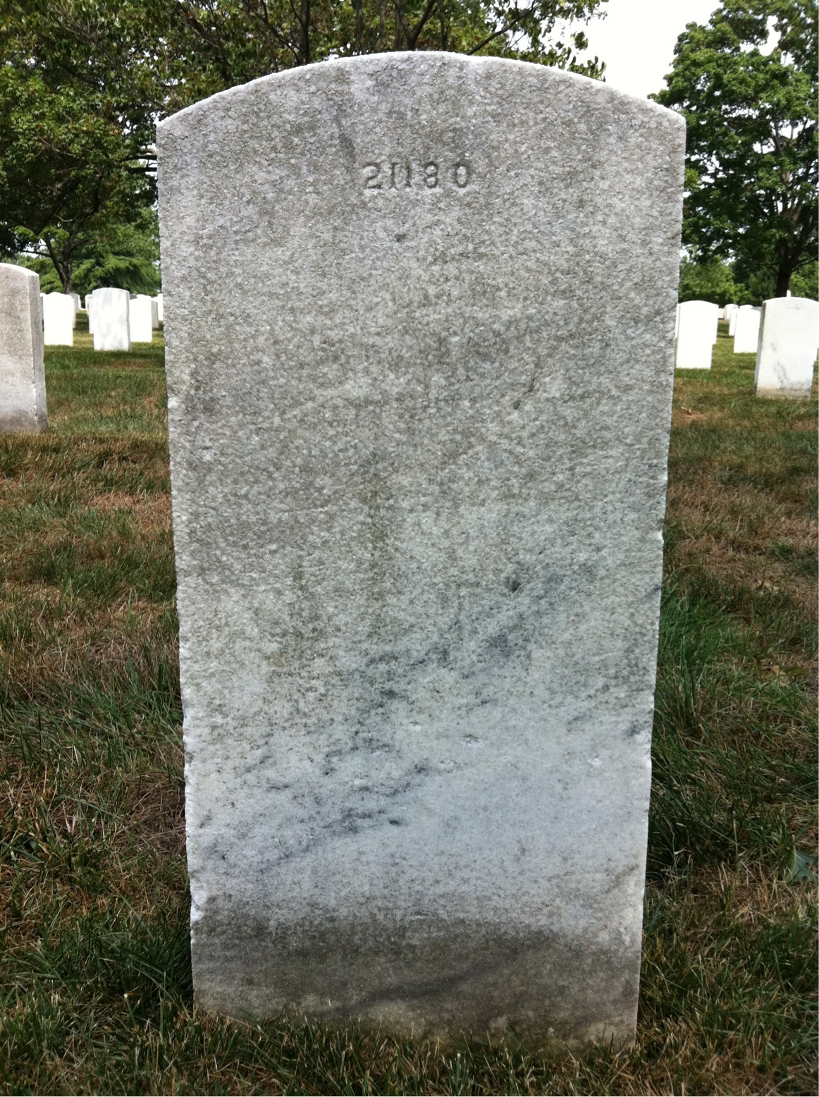 Back of headstone — James Mcintyre