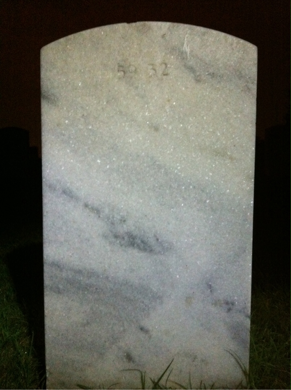 Back of headstone — John Anderson