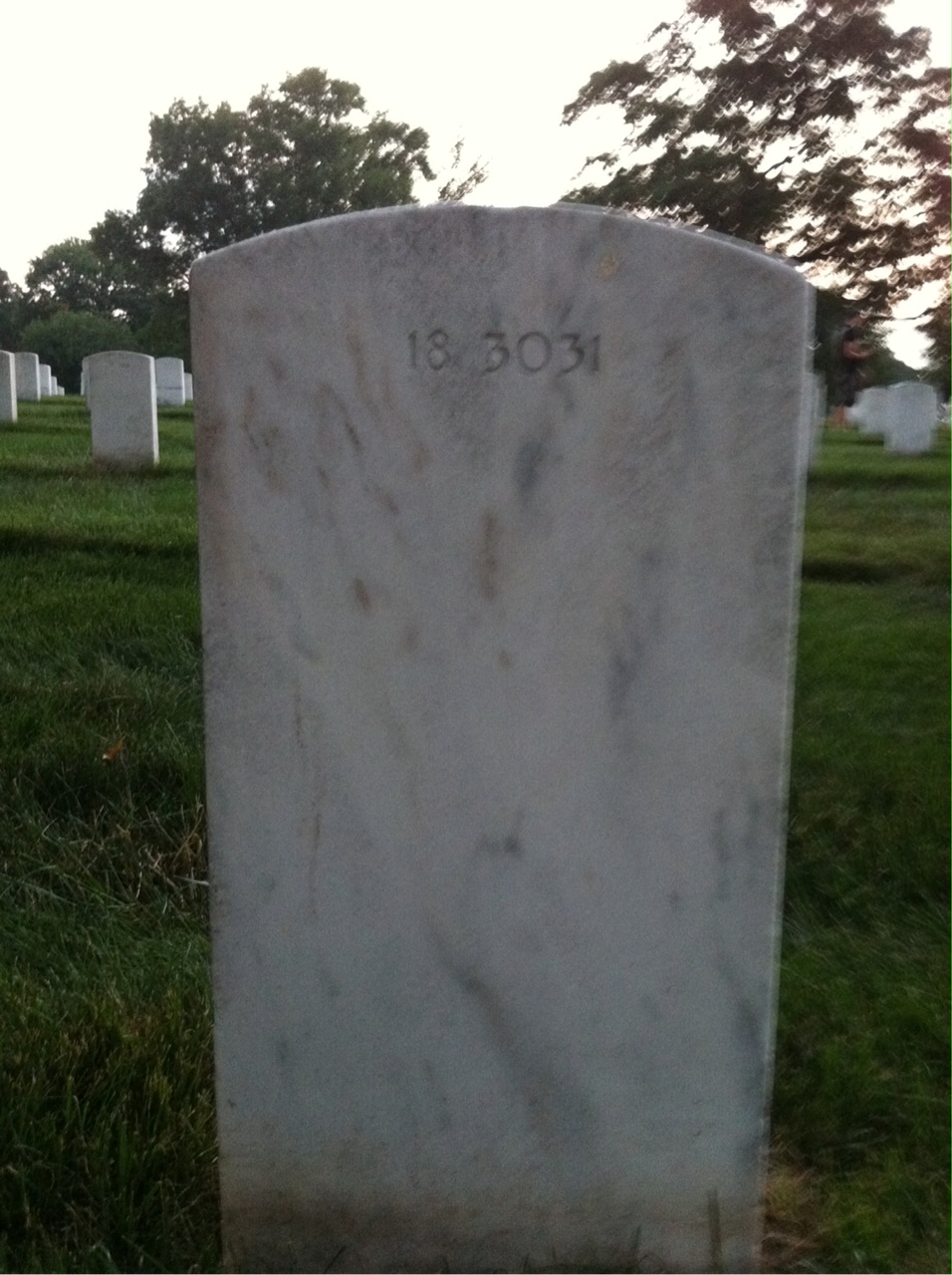 Back of headstone — Blaine Boggs