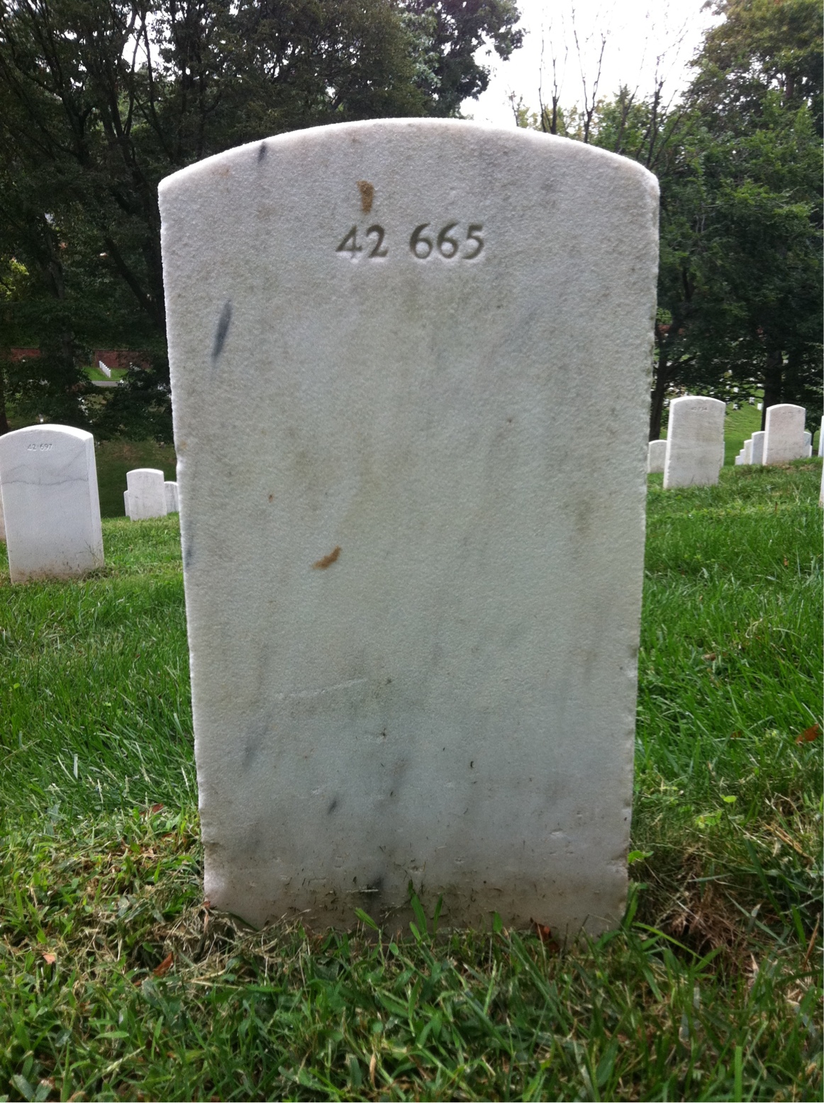 Back of headstone — Leigh Barrett