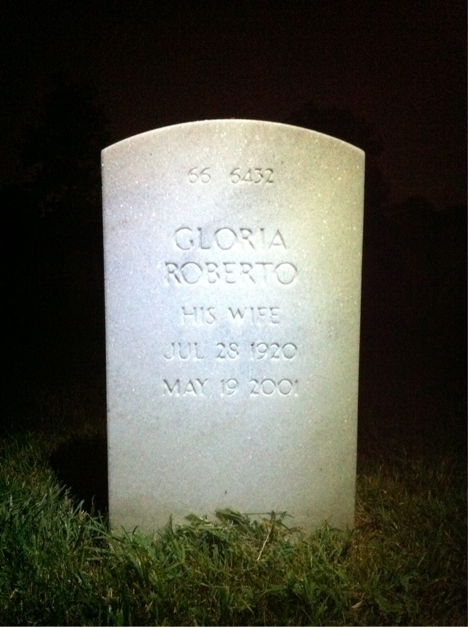 Back of headstone — Robert Morris