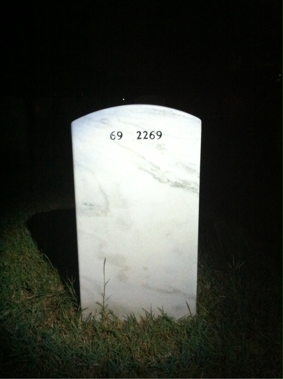 Back of headstone — John Fagan