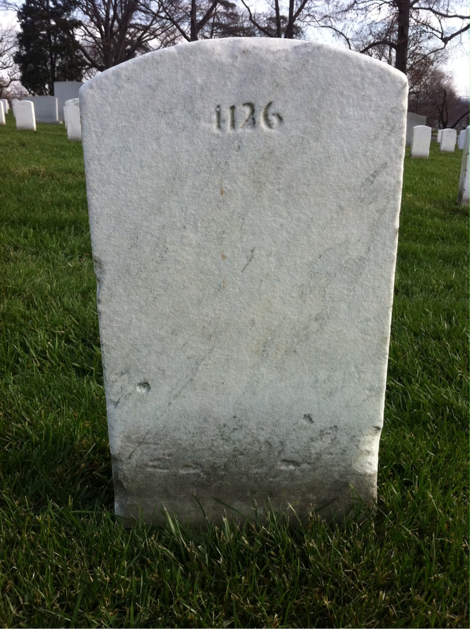Back of headstone — David Bogdan