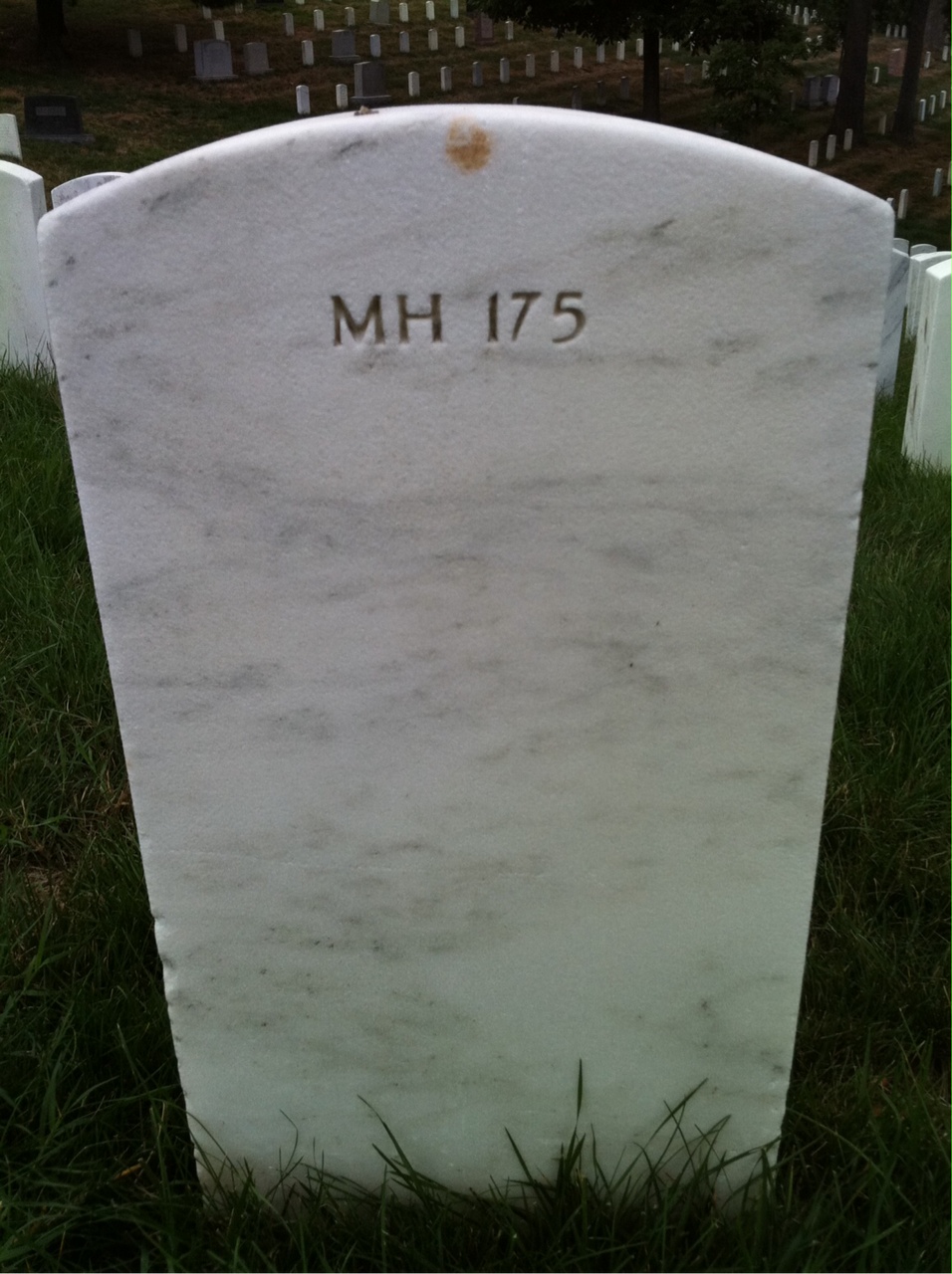 Back of headstone — George Beeker